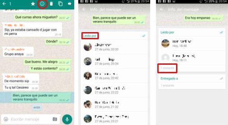 De esta forma podremos saber quién nos ha leído en un grupo de Whatsapp
