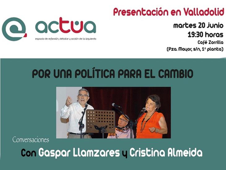 Cartel de presentación de la plataforma Actúa en Valladolid