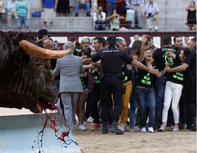 Detienen a 29 activistas antitaurinos por asaltar la plaza de las Ventas
