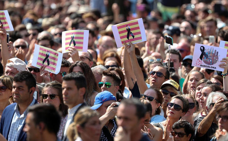 Solidaridad tras los atetados de Barcelona