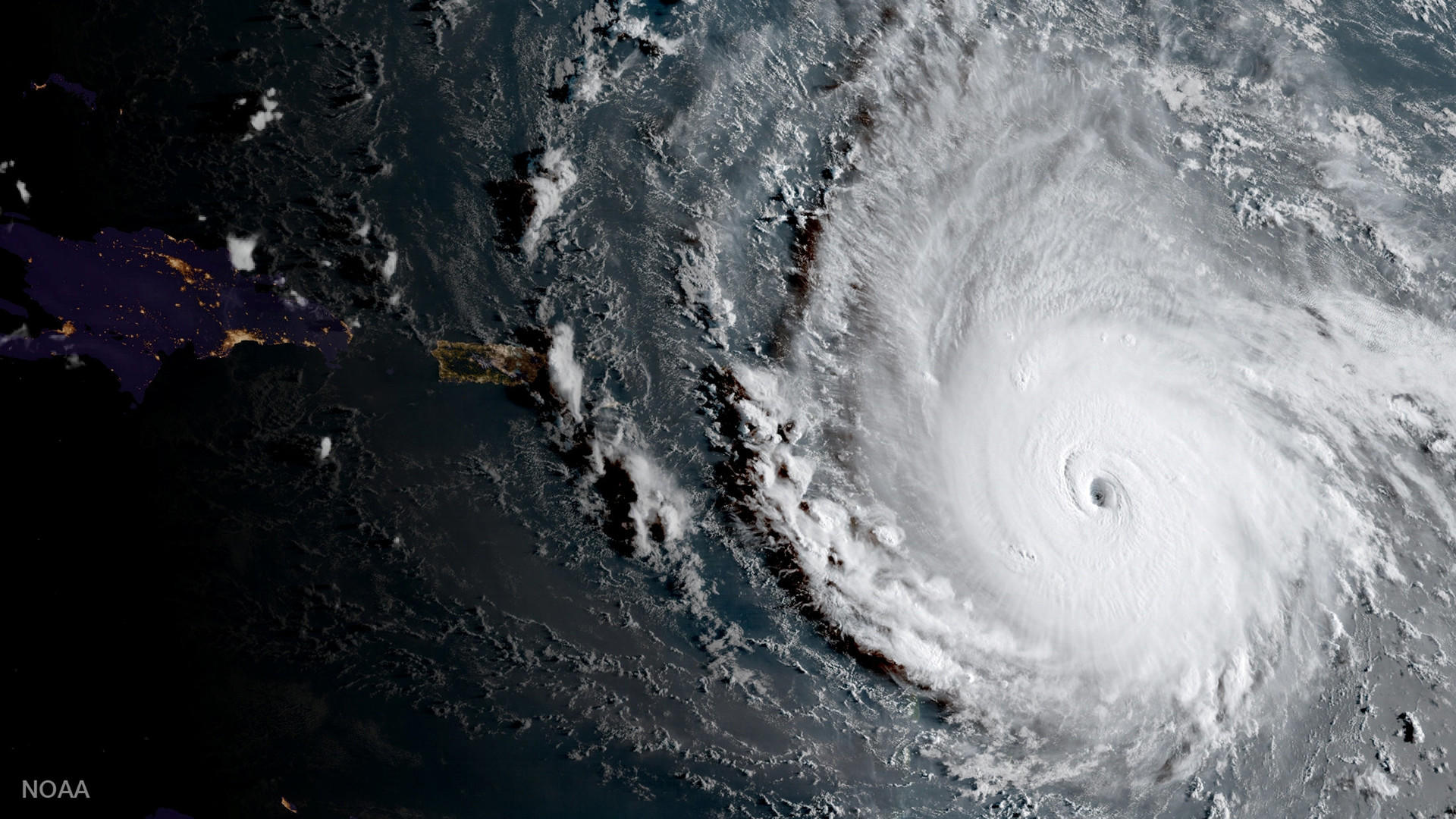 El huracán Irma tiene el tamaño de Francia