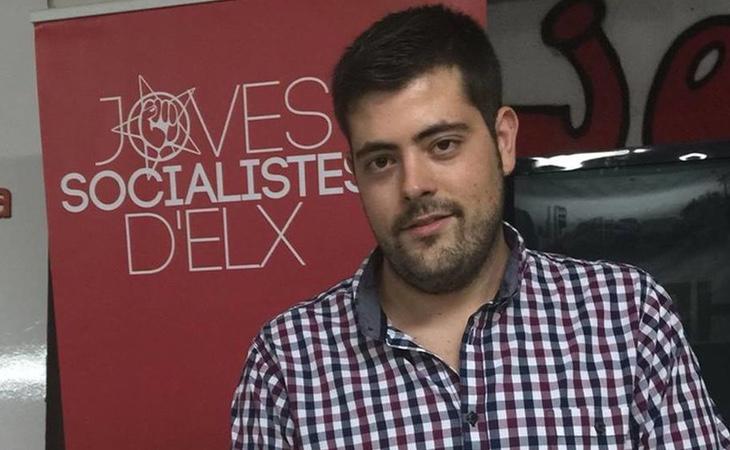 El exlíder de las Juventudes Socialistas de Elche, Alejandro Díaz