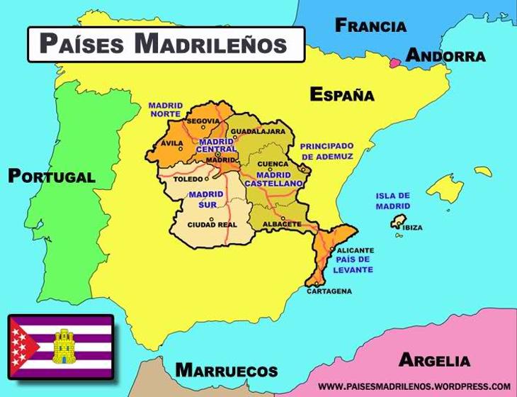 Mapa Países Madrileños