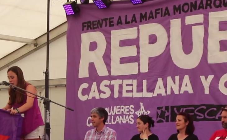 Acto político de Izquierda Castellana