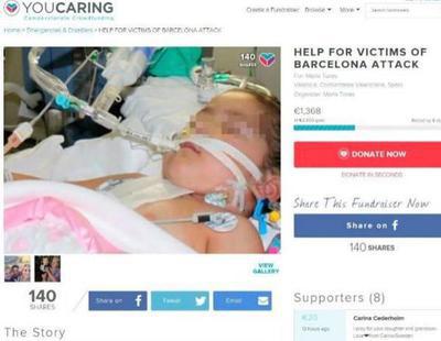 Una falsa víctima utiliza el atentado de Barcelona para estafar en Internet
