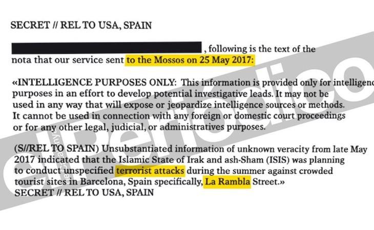 Texto falso publicado por el Periódico de Catalunya para desprestigiar a los Mossos