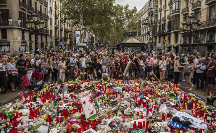 Solidaridad en Barcelona tras los atentados