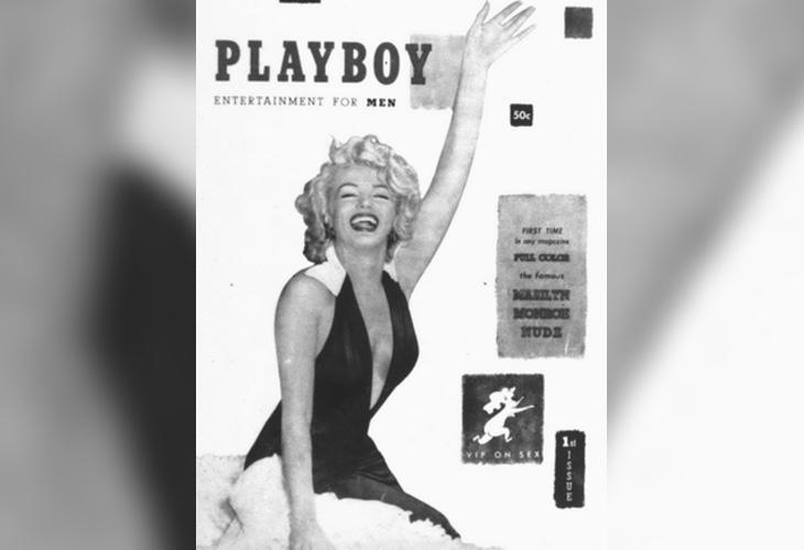 Marilyn Monroe en la portada de Playboy