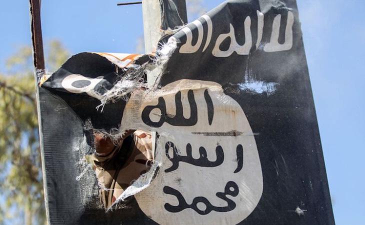 Bandera del Daesh intervenida por la Policía