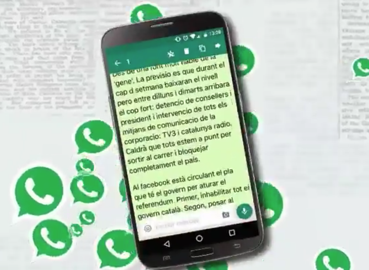 Las cadenas de whatsapp son totalmente falsas