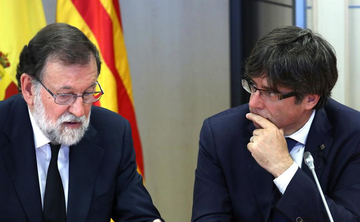 Mariano Rajoy y Carles Puigdemont