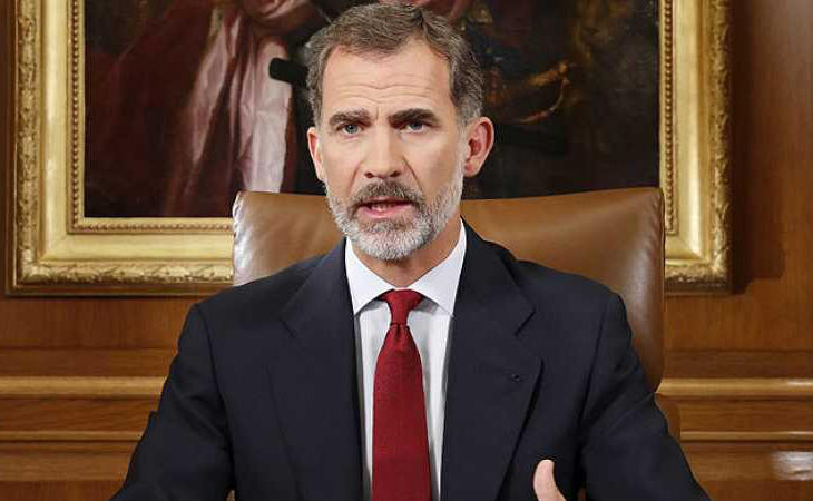 Felipe VI durante su discurso