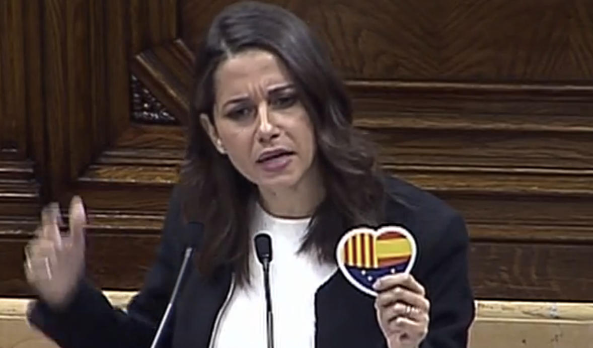 Inés Arrimadas: 'La mayoría de los catalanes se sienten catalanes, españoles y europeos'