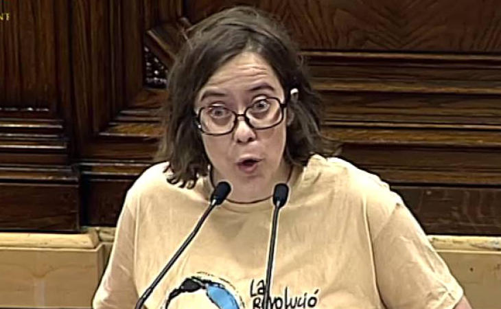 Eulàlia Reguant (CUP) pide proclamar 'inmediatamente' la independencia si se aplica el 155