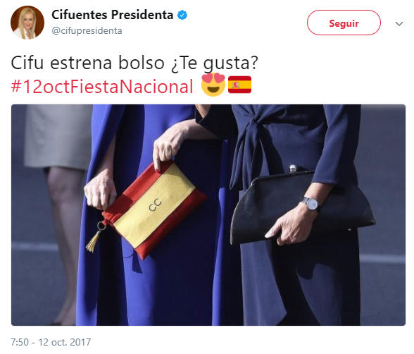 Cifu muestra el nuevo bolso de Cifu