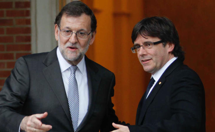 Mariano Rajoy y Carles Puigdemont