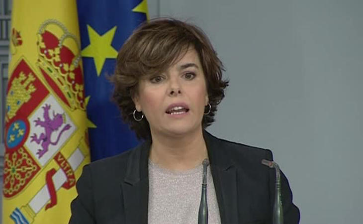 La vicepresidenta del Gobierno responde a Carles Puigdemont