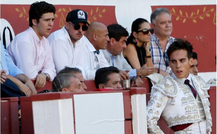 Froilán durante una corrida solidaria de su amigo Gonzalo Caballero