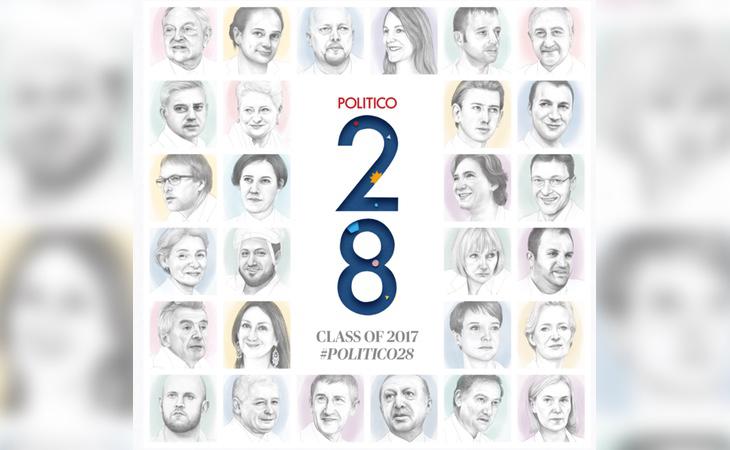La lista de las '28 personalidades que hacen moverse a Europa' en 2017 de Politico