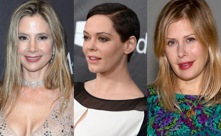 Mira Sorvino, Rose McGowan y Tara Subkoff