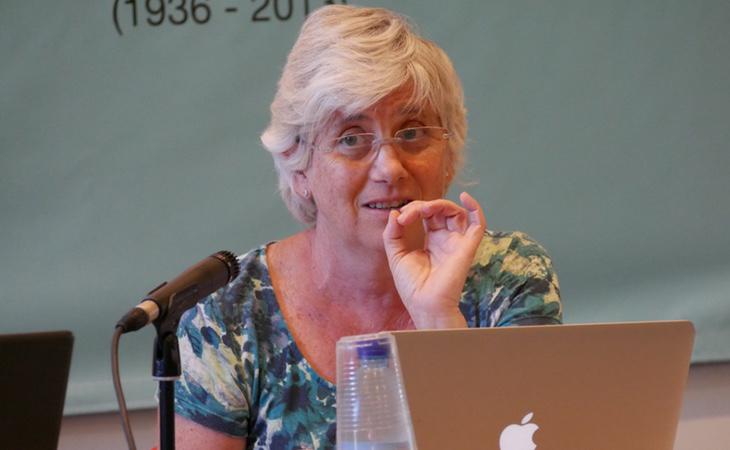 La consejera de Eduación, Clara Ponsantí, ha sido la que ha mostrado un apoyo más cerrado a la deriva del procés