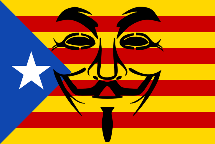 Anonymous no ha dudado en mostrar su apoyo a la causa independentista de Cataluña