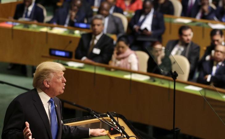 Donald Trump ante la Asamblea General de la ONU