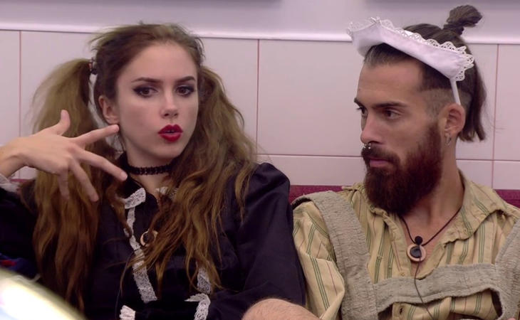 Carlota y José María en una de las pruebas del reality de Telecinco