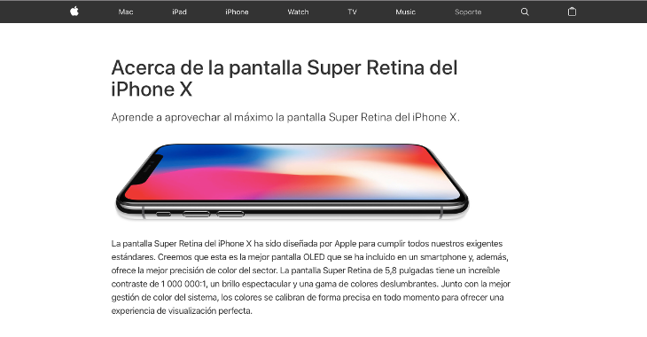 Apple ha avisado en su web