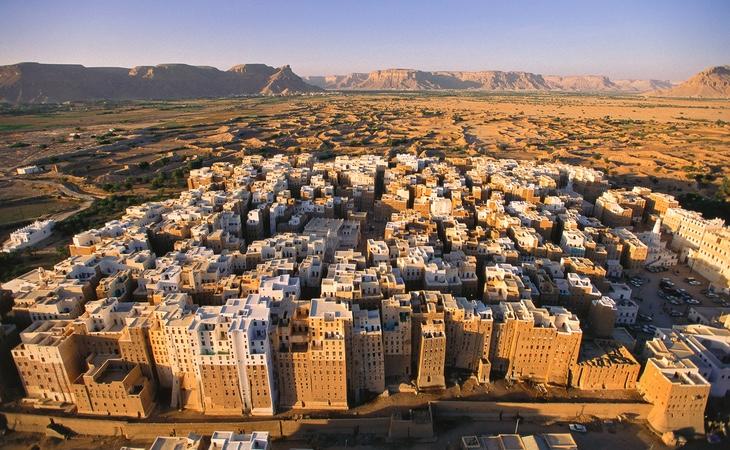 La ciudad se encuentra en pleno desierto