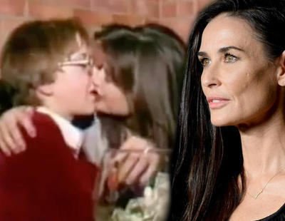 Escándalo por un vídeo en el que Demi Moore besa a un  menor de 15 años