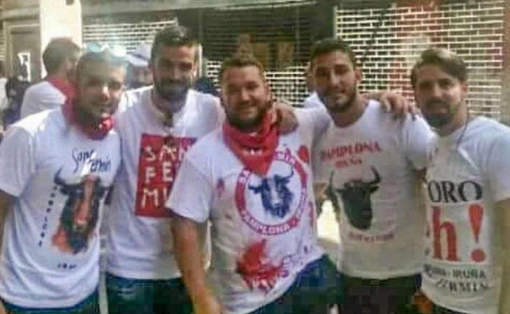 Los cinco de 'La Manada', presuntos agresores sexuales de una joven en los Sanfermines