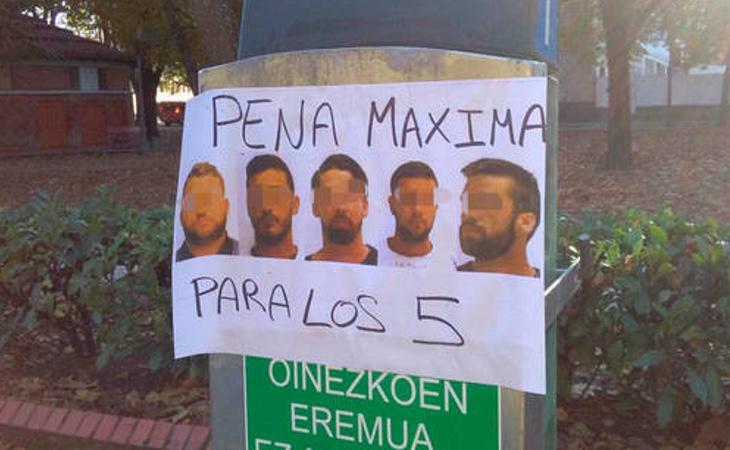 Cartel que pide la 