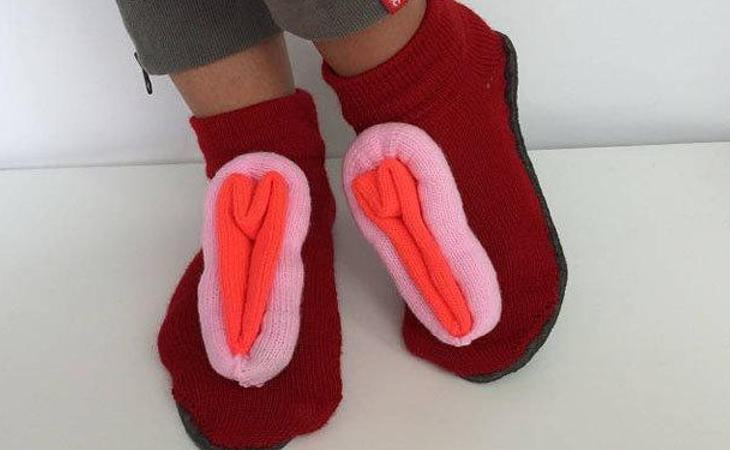 Zapatillas vagina para tus pies