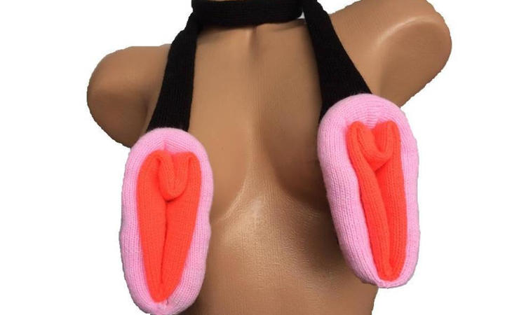 Bufanda vagina para tu cuello