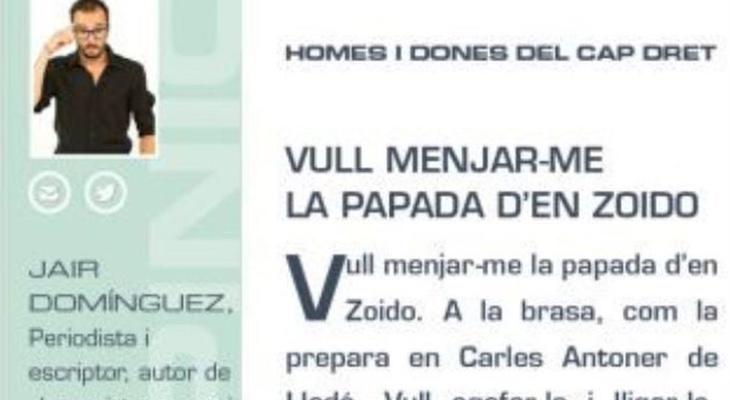 Jair Domínguez propuso comerse la cabeza de Zoido a la brasa