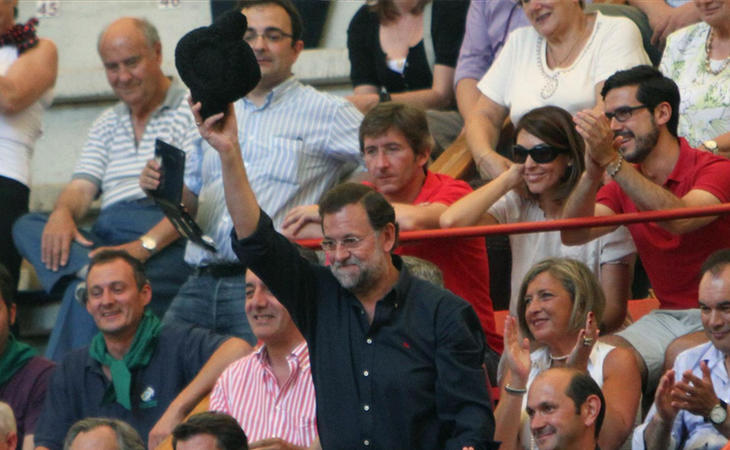 Mariano Rajoy en una corrida de toros