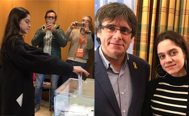 La joven que cedió su voto a Puigdemont ya ha votado