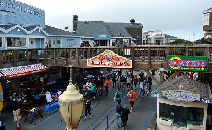 El muelle de San Francisco es uno de los más concurridos de la ciudad