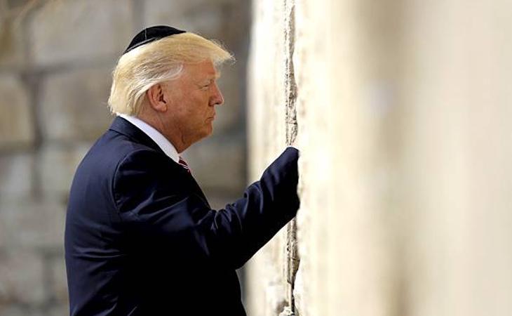 La visita de Trump al muro de las lamentaciones generó amplia expectación