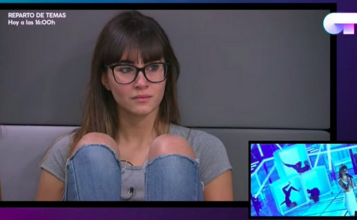 Aitana repasando su actuación en la Gala 10