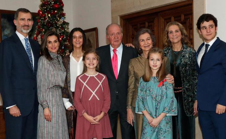 La Familia Real, en el cumpleaños de Juan Carlos I
