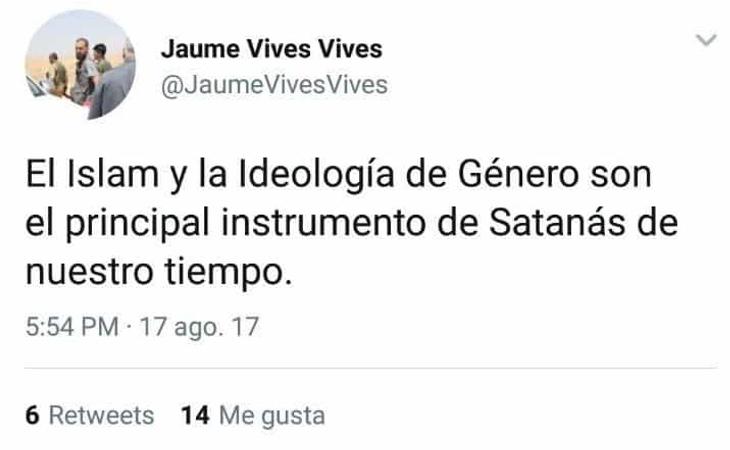 Combo de Vives en el que ataca al Islam y a la ideología de género a partes iguales