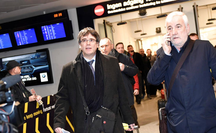 Puigdemont viajó a Copnehague para dar una conferencia