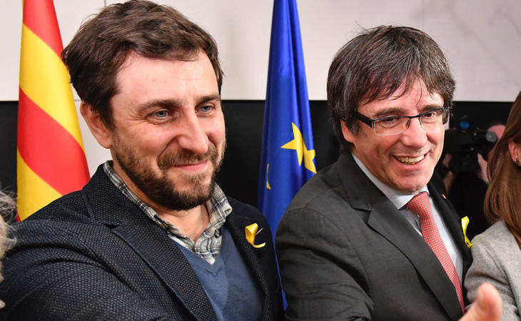 Toni Comín y Carles Puigdemont