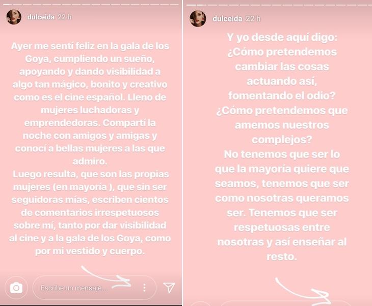 La youtuber se desahogó en su instagram stories