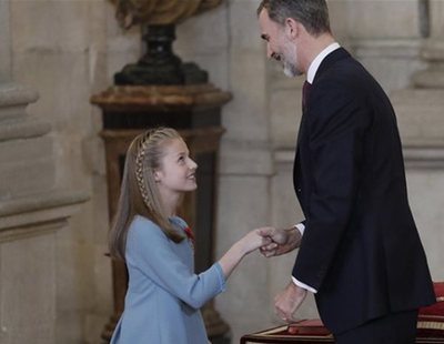 La Princesa Leonor exige reverencias a todos sus compañeros en el colegio, según Peñafiel