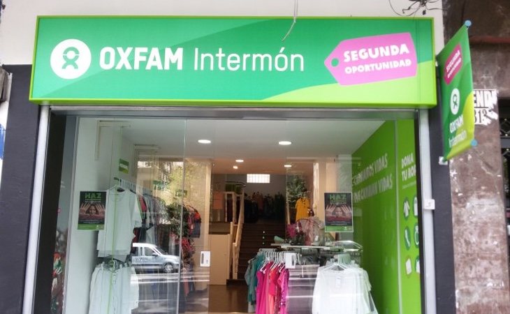 Las tiendas de Oxfam son una de las vías de ingresos de la Organización