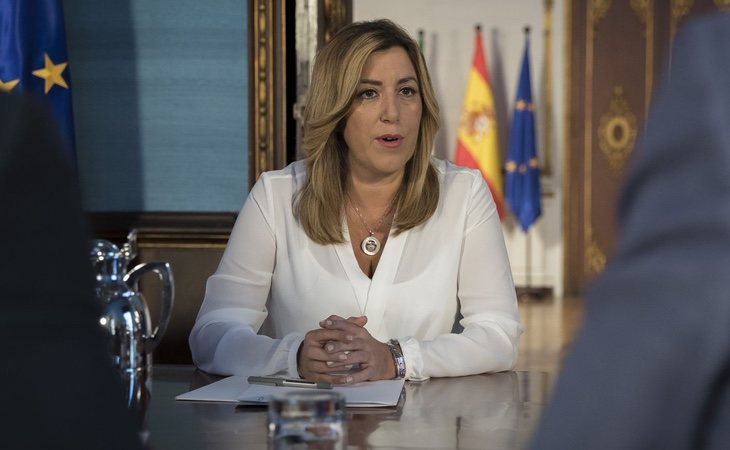 Susana Díaz se ha replegado en la Andalucía tras su derrota ante Pedro Sánchez