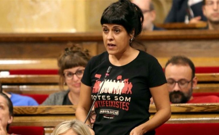 Anna Gabriel, en el Parlament